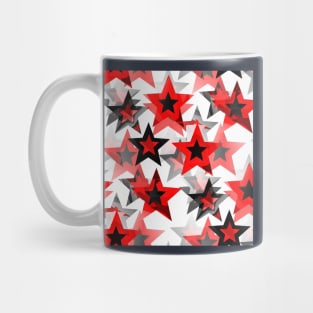 Festive red stars Mug